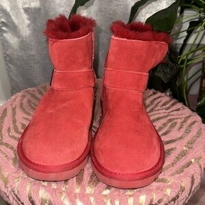 Red Ugg Ankle Boot Womens